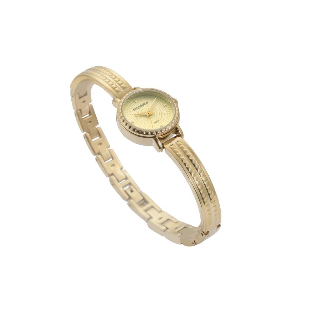 Relogio Mondaine Feminino Ref: 32910lpmvdm1 Bracelete Dourado Dourado 3