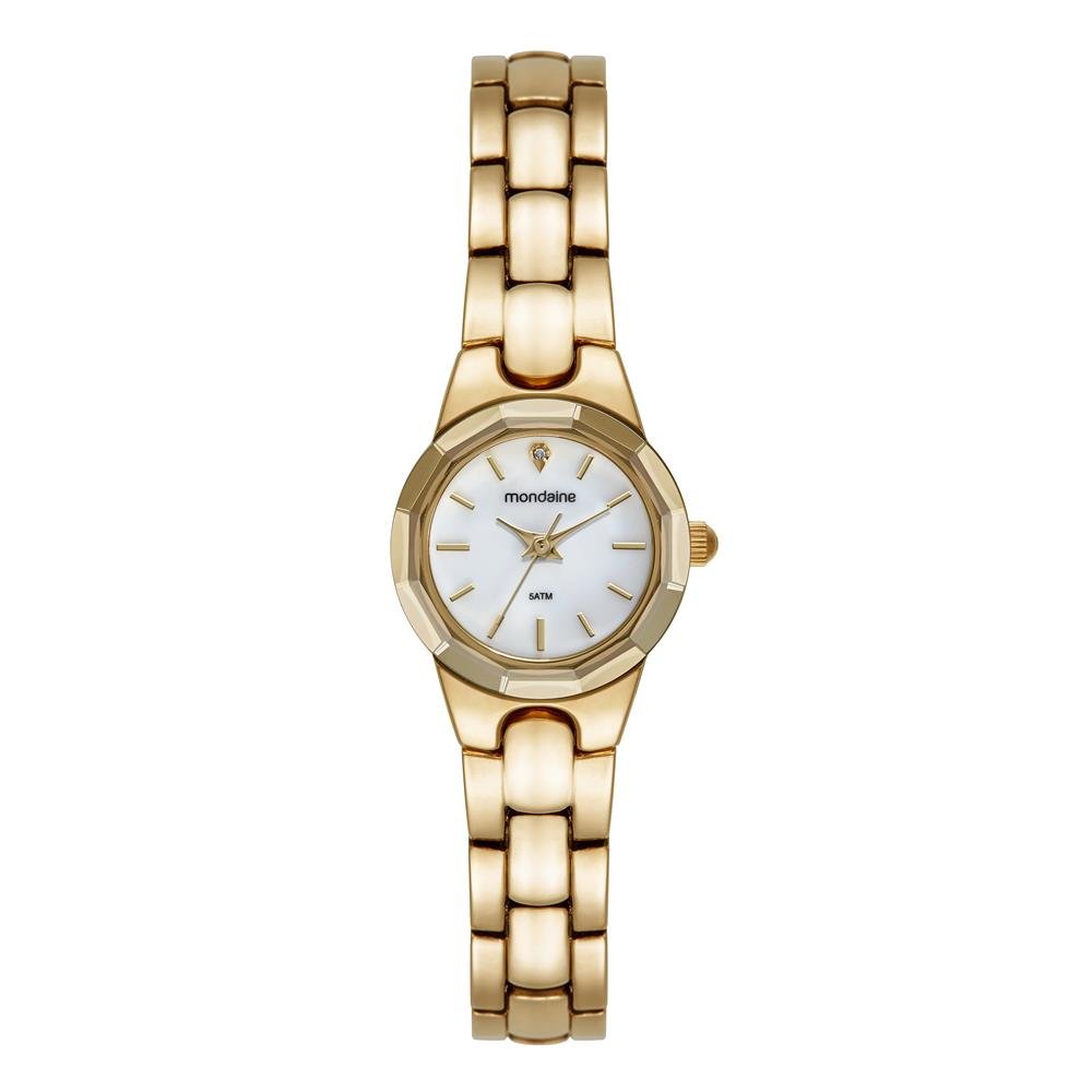Relogio Mondaine Feminino Ref: 32917lpmvdm1 Bracelete Dourado Dourado 1