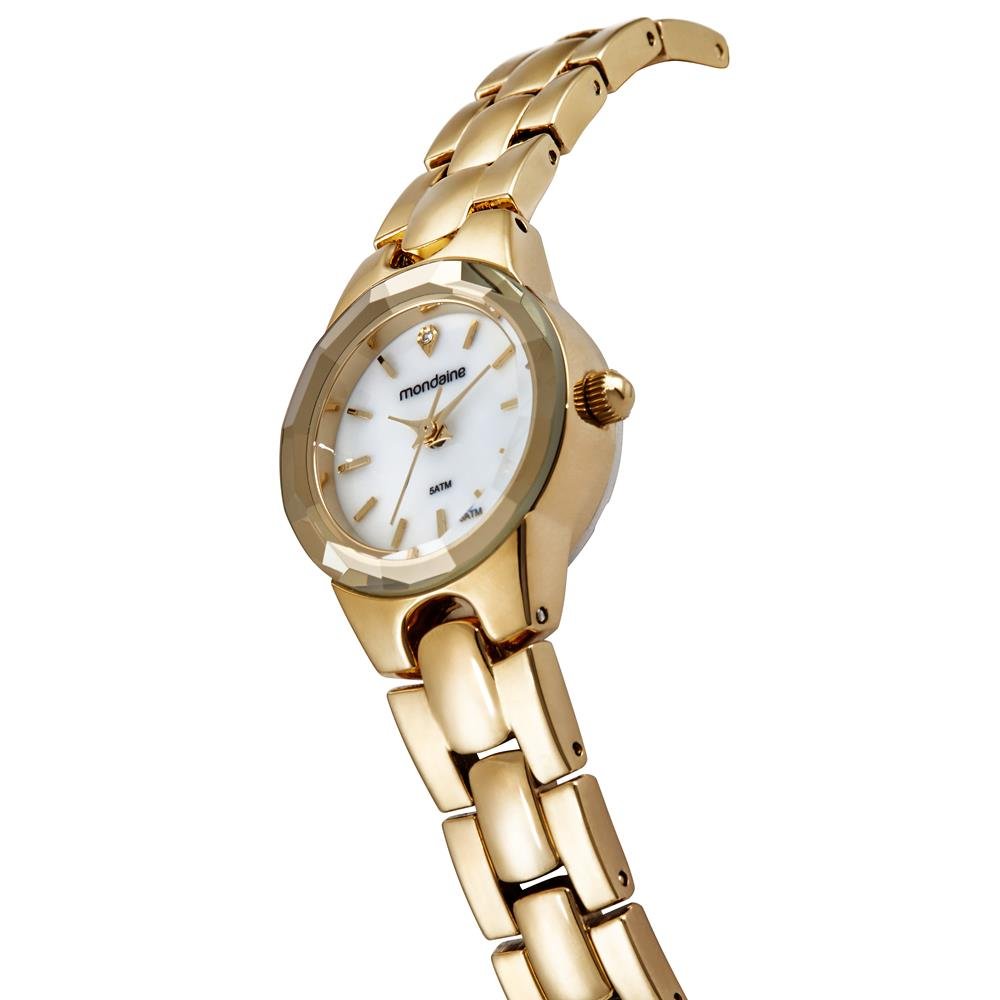 Relogio Mondaine Feminino Ref: 32917lpmvdm1 Bracelete Dourado Dourado 4