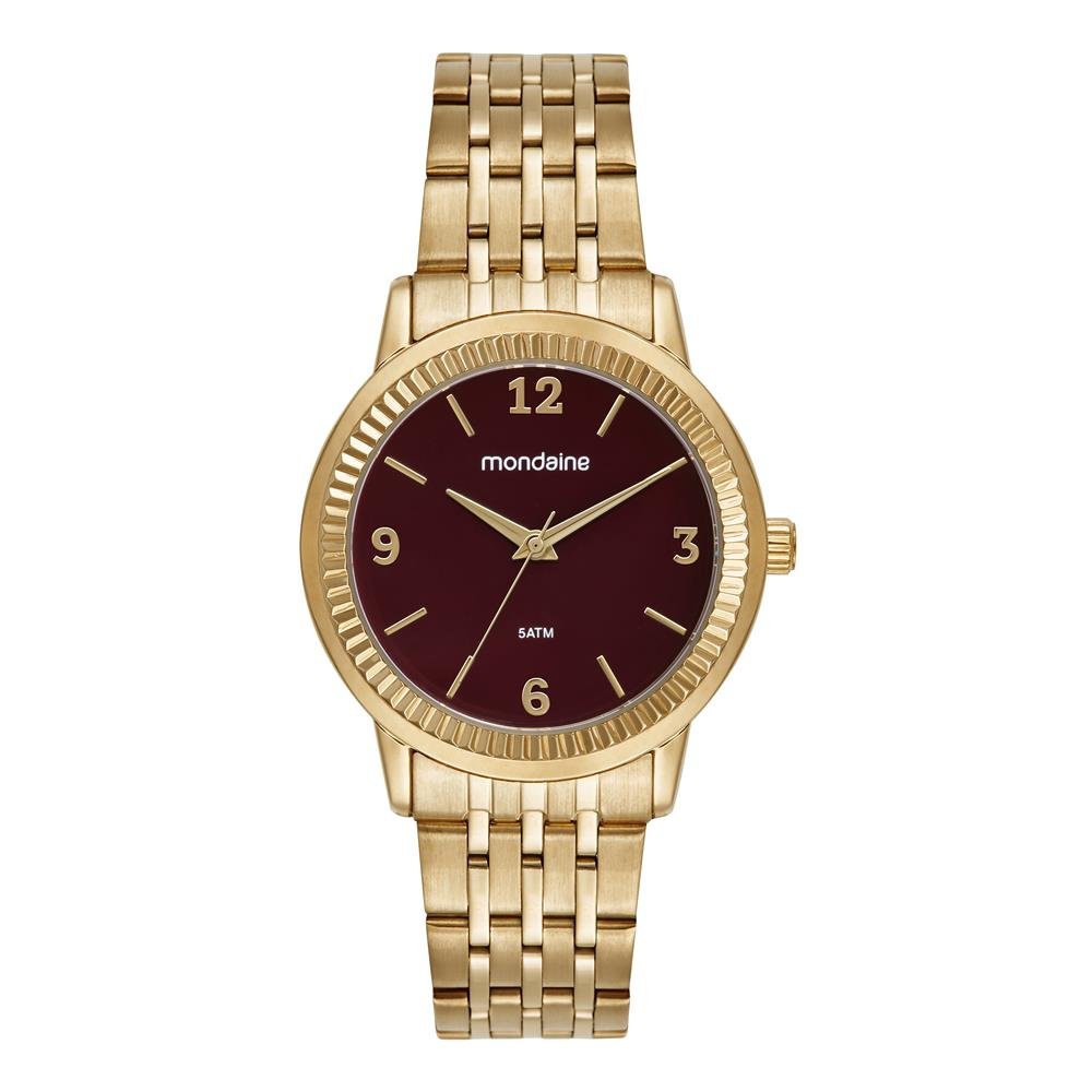 Relogio Mondaine Feminino Ref: 32919lpmvde2 Casual Dourado