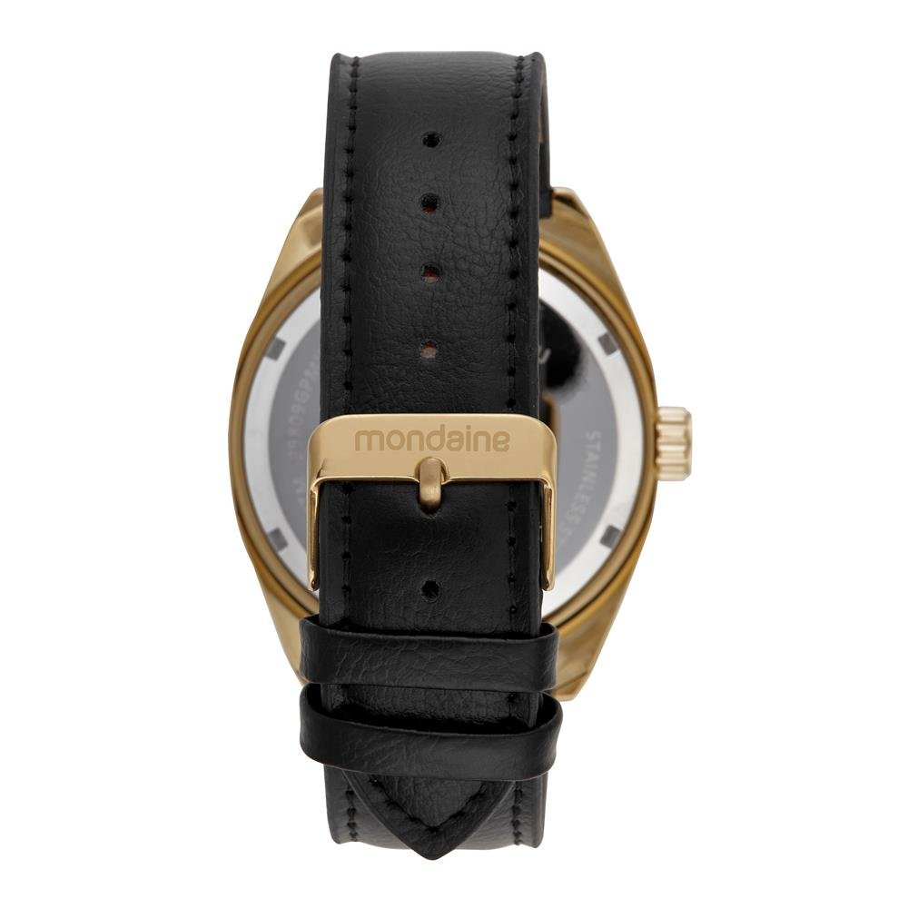 Relogio Mondaine Masculino Ref: 99809gpmvdh3 Casual Dourado Dourado 2