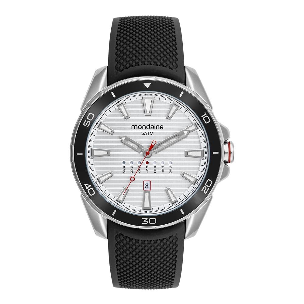 Relogio Mondaine Masculino Ref: 32896g0mvni1 Esportivo Prateado