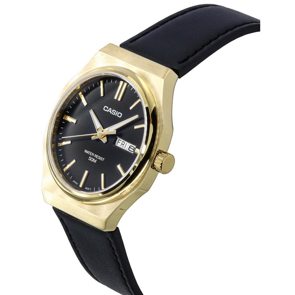 Relógio Casio Masculino Ref: Mtp-e735gl-1avdf Clássico Dourado Dourado 3