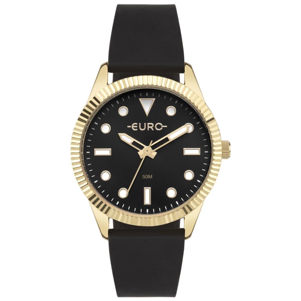 Relógio Euro Feminino Ref: Eu2035yxm/5d Fashion Fit Dourado Preto 2