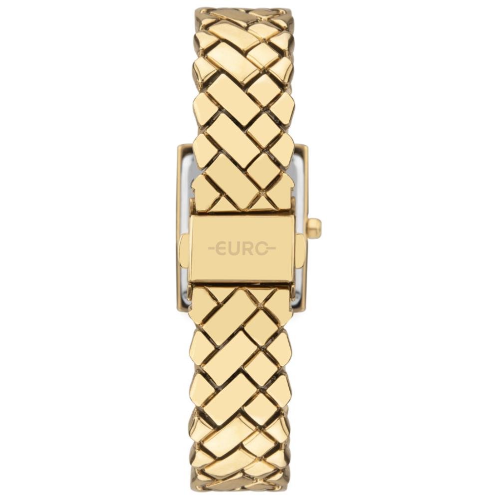 Relógio Euro Feminino Ref: Eu2035yxu/4d Clássico Retangular Dourado Dourado 3