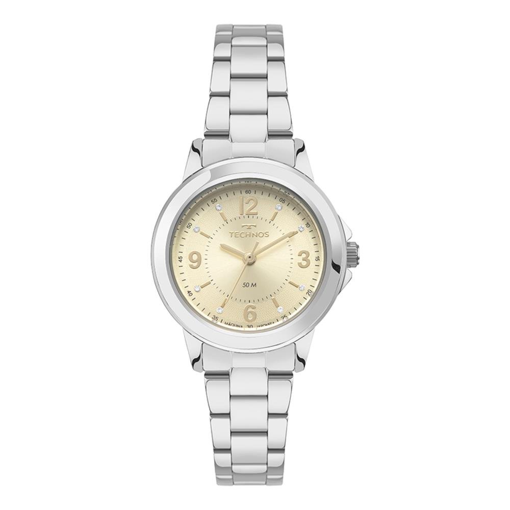 Relógio Technos Feminino Ref: 2036nbe/1x Elegance Prateado