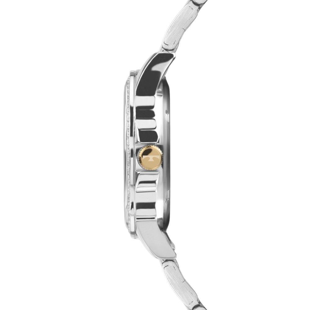Relógio Technos Feminino Ref: 2035nch/1k Elegance Bicolor Prata 2