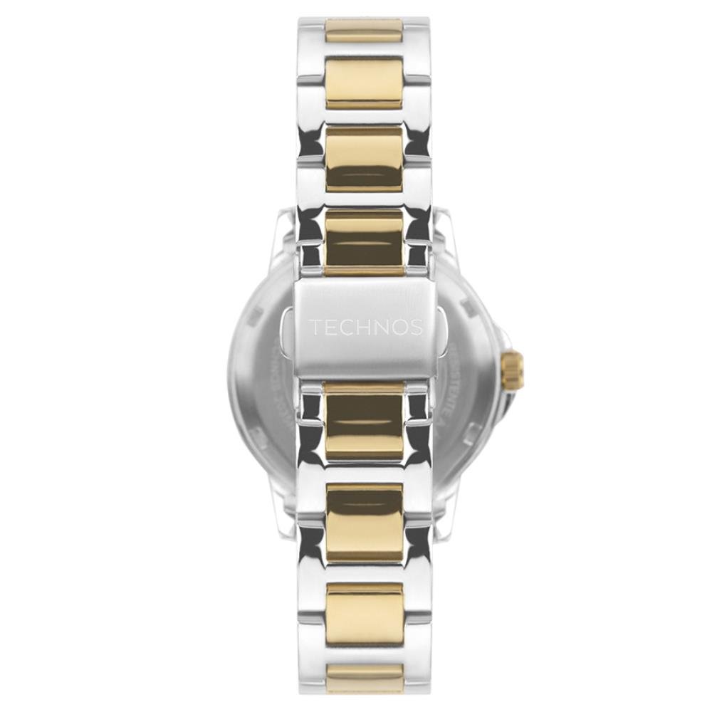 Relógio Technos Feminino Ref: 2035nch/1k Elegance Bicolor Prata 3