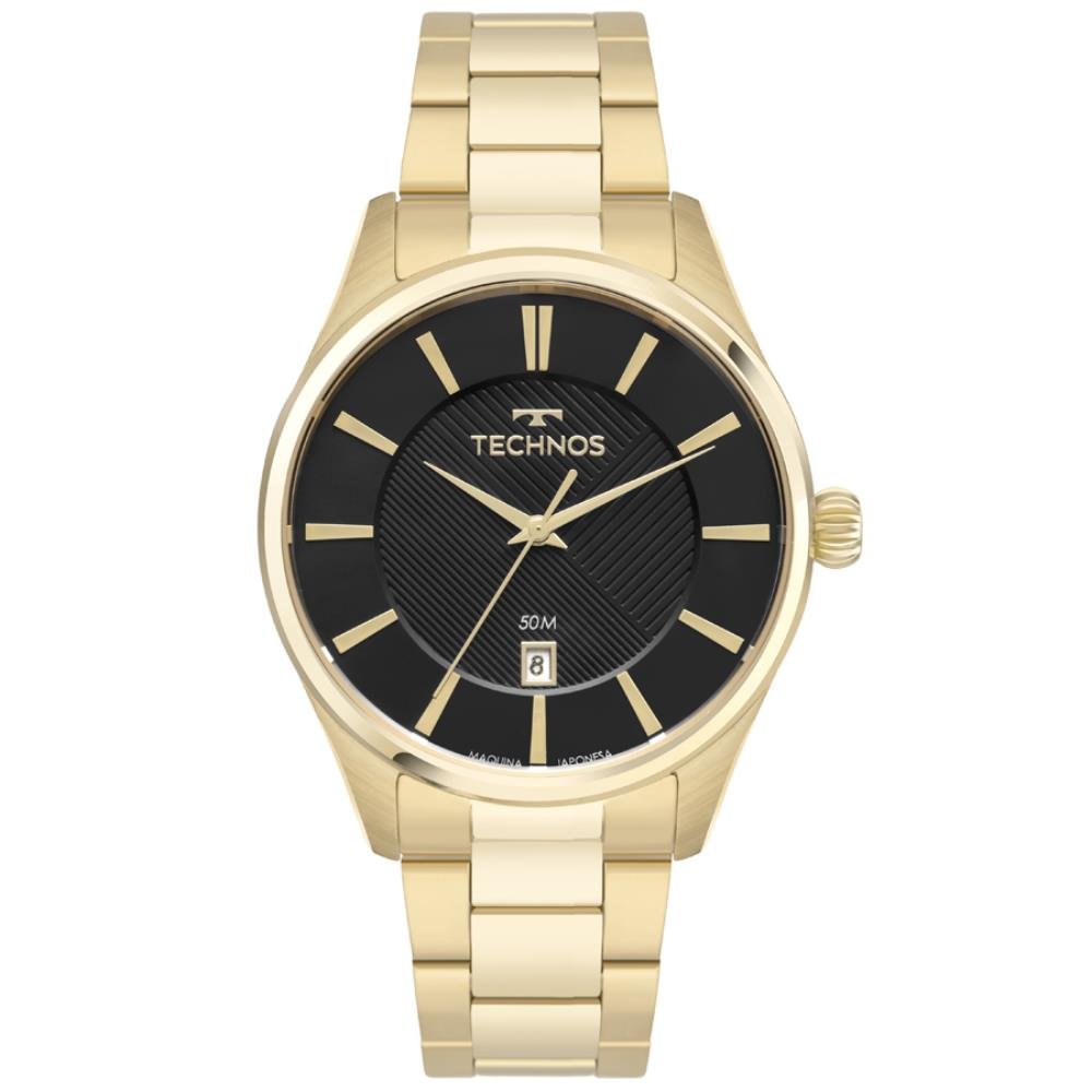 Relógio Technos Masculino Ref: 2115txs/1p Classic Dourado