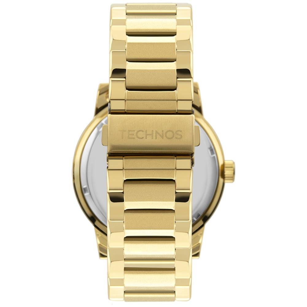 Relógio Technos Masculino Ref: 2115tts/4p Clássico Golf Dourado Dourado 2