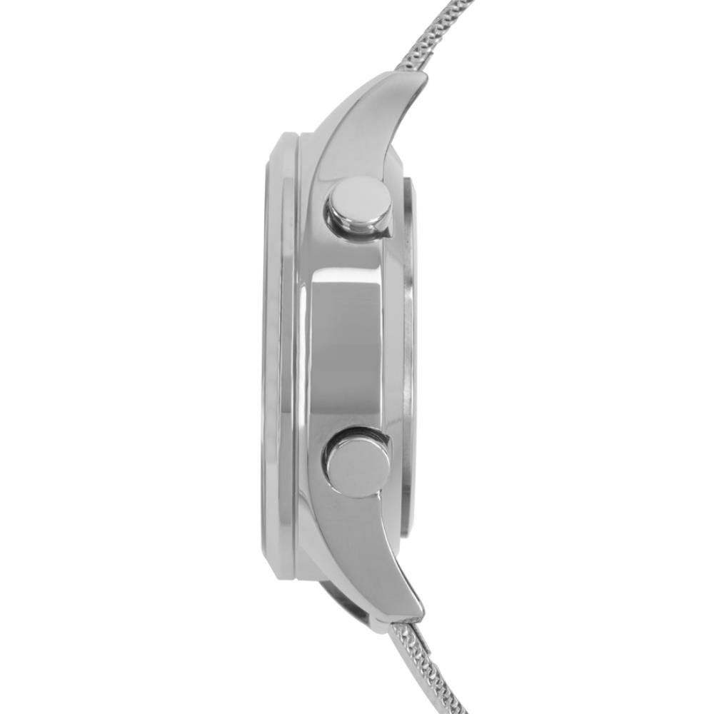 Relógio Condor Feminino Ref: Comd26aab/4k Led Espelhado Mesh Prateado Prata 2
