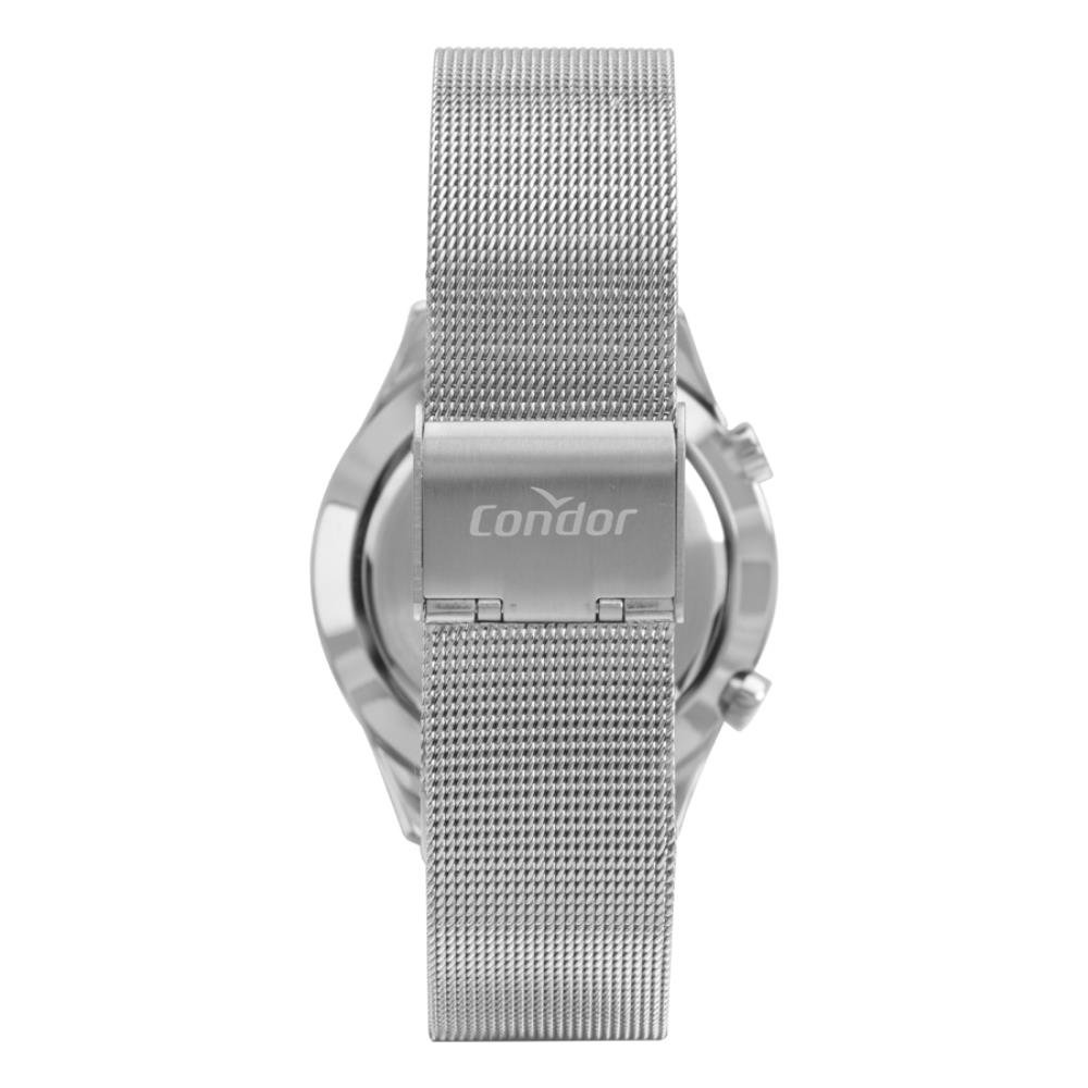 Relógio Condor Feminino Ref: Comd26aab/4k Led Espelhado Mesh Prateado Prata 3