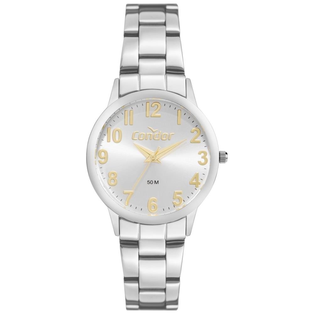 Relógio Condor Feminino Ref: Co2035ndj/4k Casual Prateado