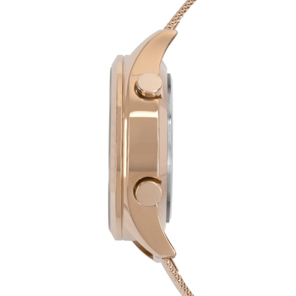 Relógio Condor Feminino Ref: Comd26aad/4j Led Espelhado Mesh Rosé Rosé 2