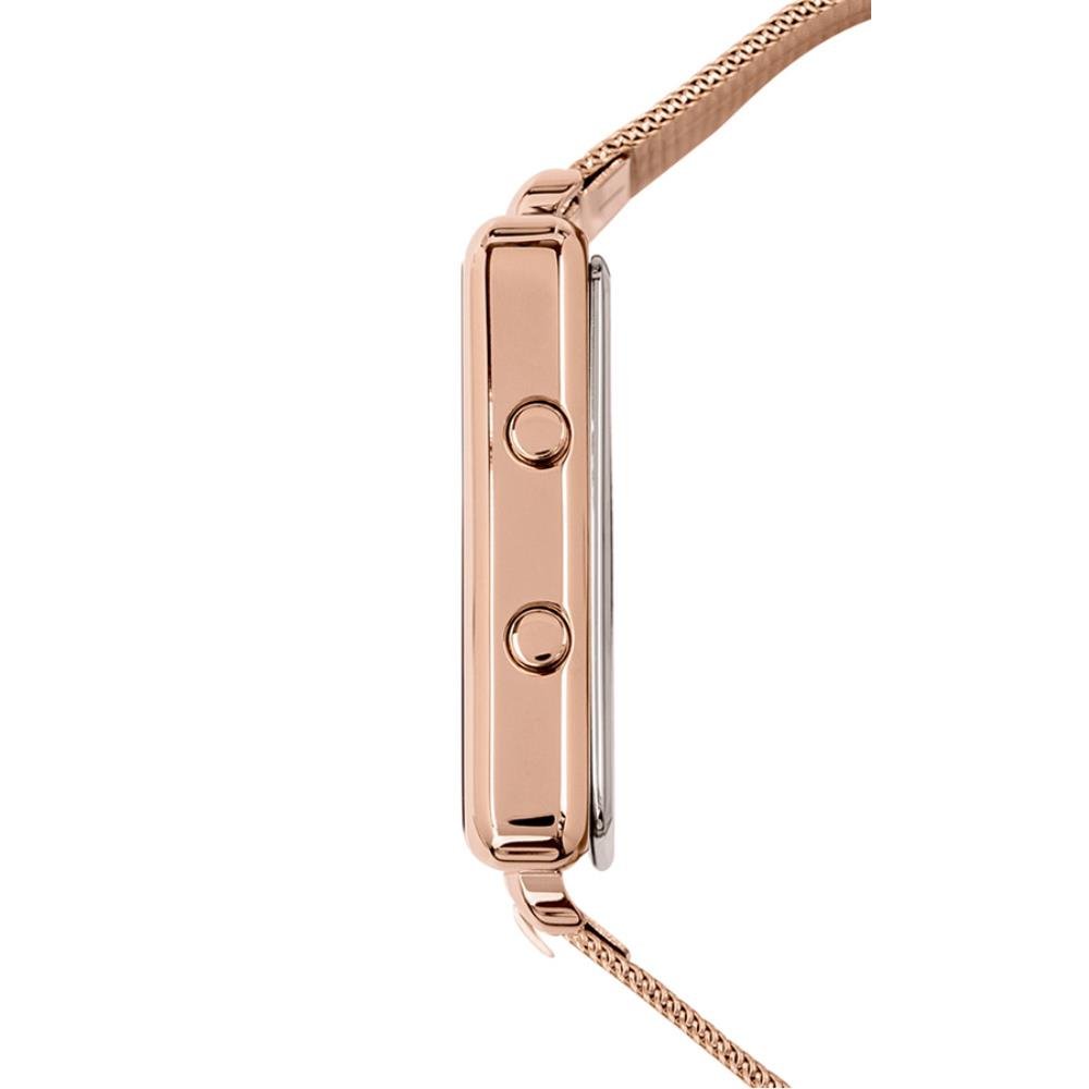 Relógio Condor Feminino Ref: Comd1202ags/4j Led Espelhado Mesh Rosé