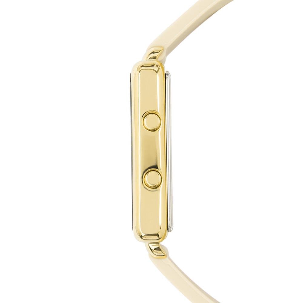 Relógio Condor Feminino Ref: Comd1202aju/5x Led Espelhado Dourado Dourado 3