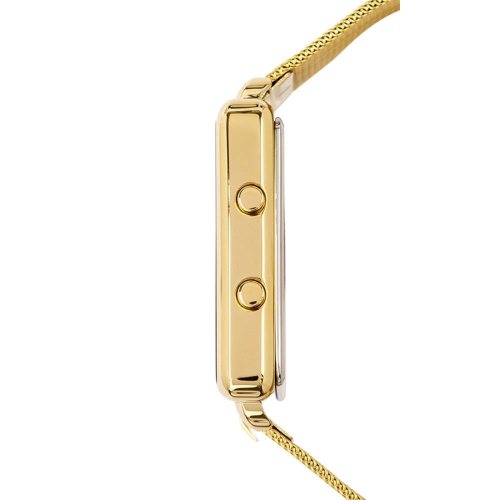 Relógio Condor Feminino Ref: Comd1202afs/4d Led Espelhado Mesh Dourado Dourado 2