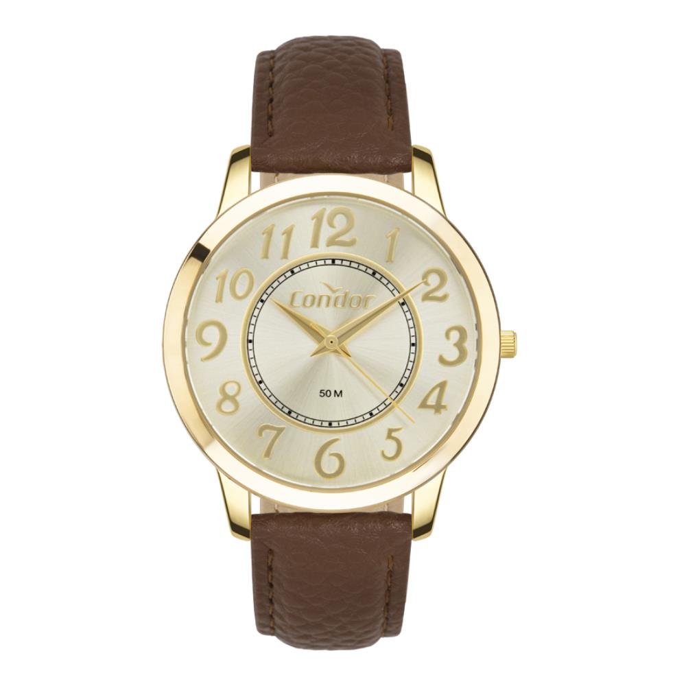 Relógio Condor Feminino Ref: Co2035nqy/3x Casual Dourado