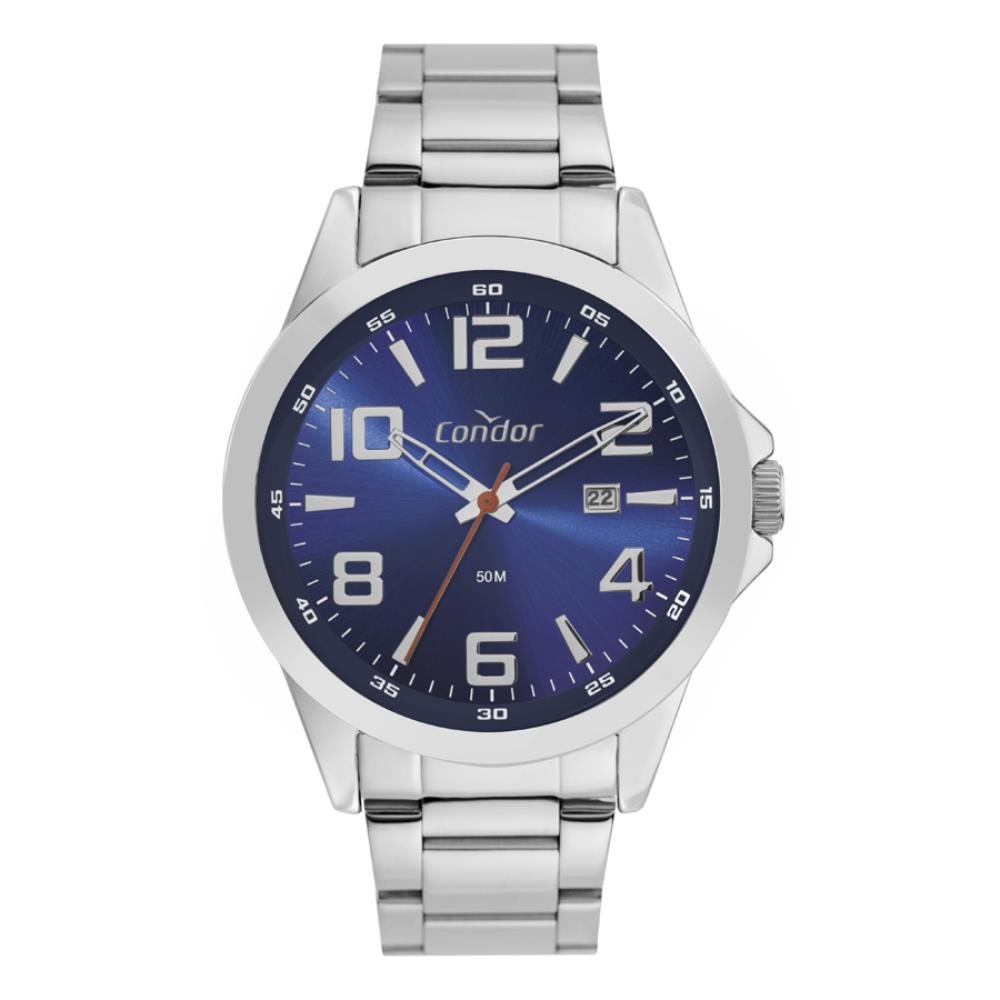 Relógio Condor Masculino Ref: Co2115myr/4a Casual Prateado
