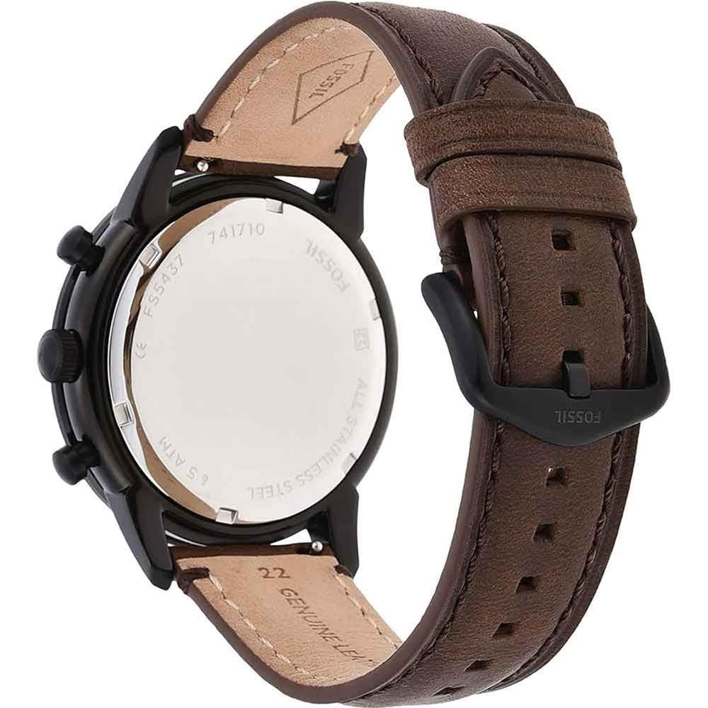 Relógio Fossil Masculino Ref: Fs5437/0mn Cronógrafo Black Preto 3