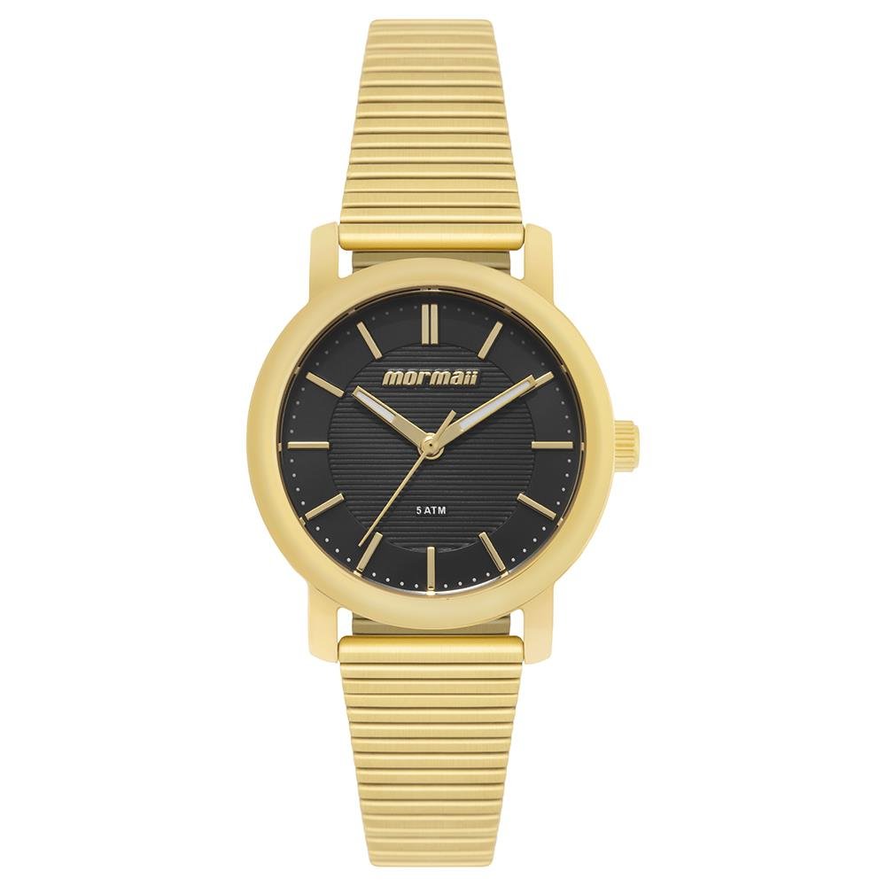 Relógio Mormaii Feminino Ref: Mo2036jy/1p Casual Aço Dourado