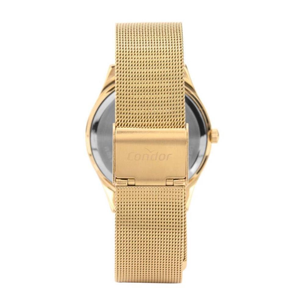 Relógio Condor Feminino Ref: Co2035nsu/4x Casual Mesh Dourado Dourado 2
