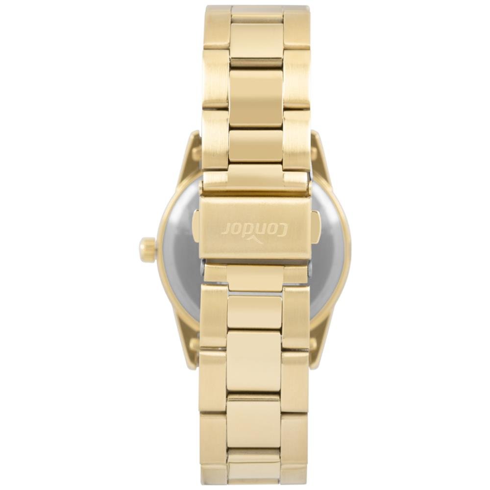 Relógio Condor Feminino Ref: Co2035nqn/4x Casual Dourado Dourado 2