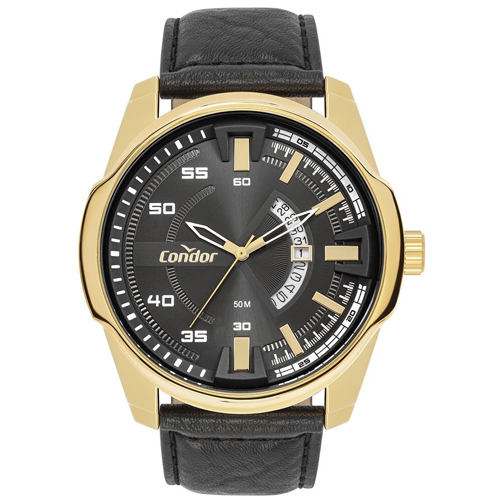 Relógio Condor Masculino Ref: Co2115ncp/4p Oversized Dourado