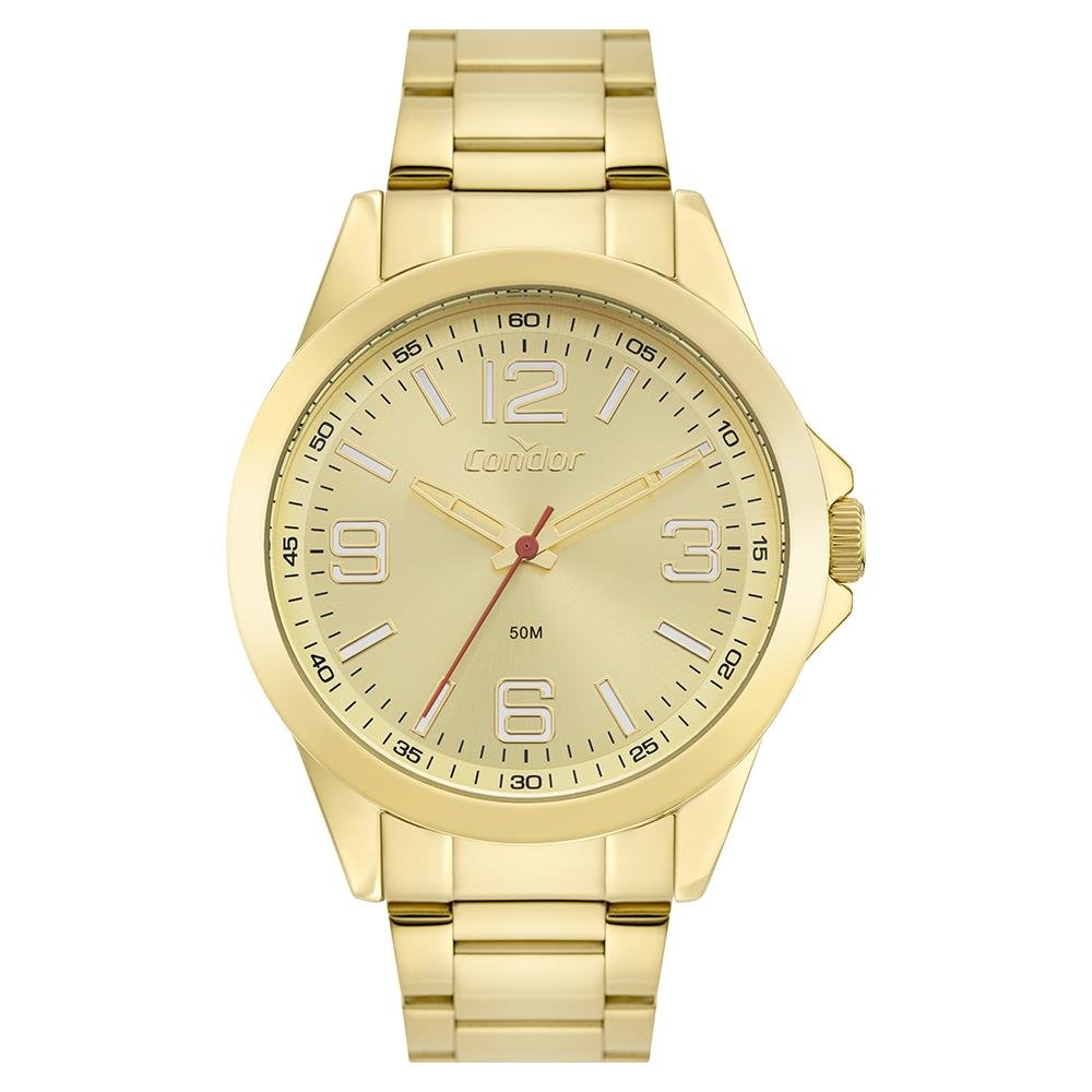 Relógio Condor Masculino Ref: Co2035nty/4x Casual Dourado
