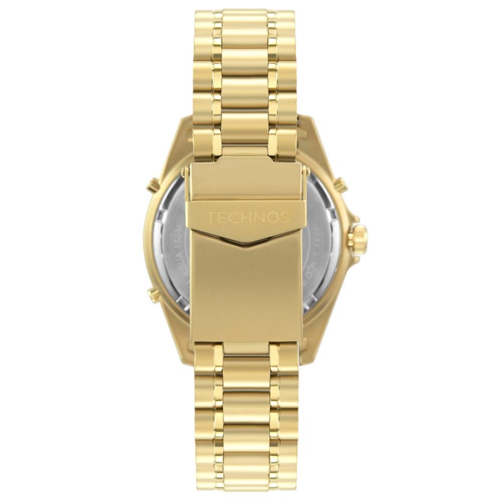 Relógio Technos Masculino Ref: Wt2050afn/1p Skydiver Anadigi Dourado Dourado 2