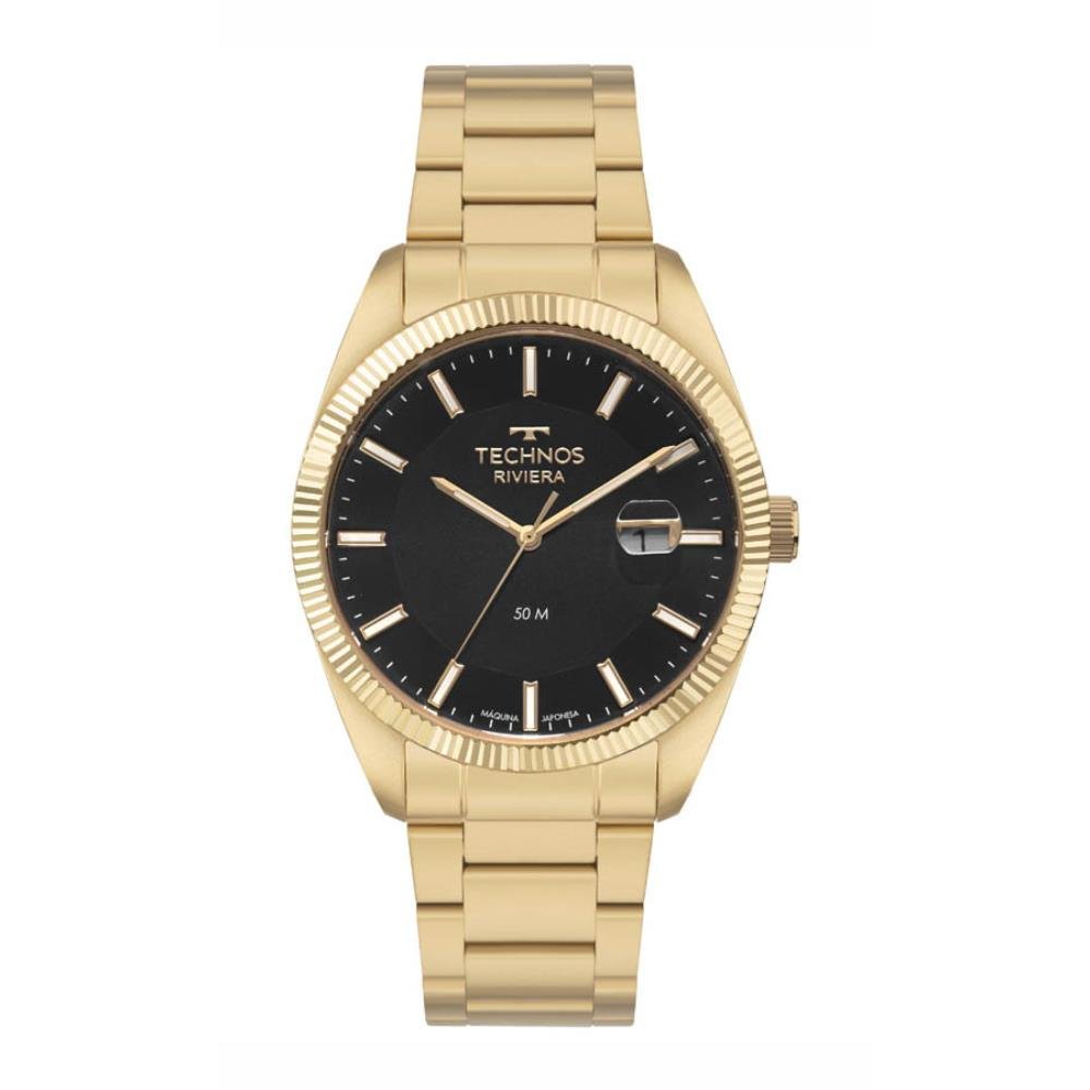 Relógio Technos Masculino Ref: 2317ag/1p Clássico Riviera Dourado