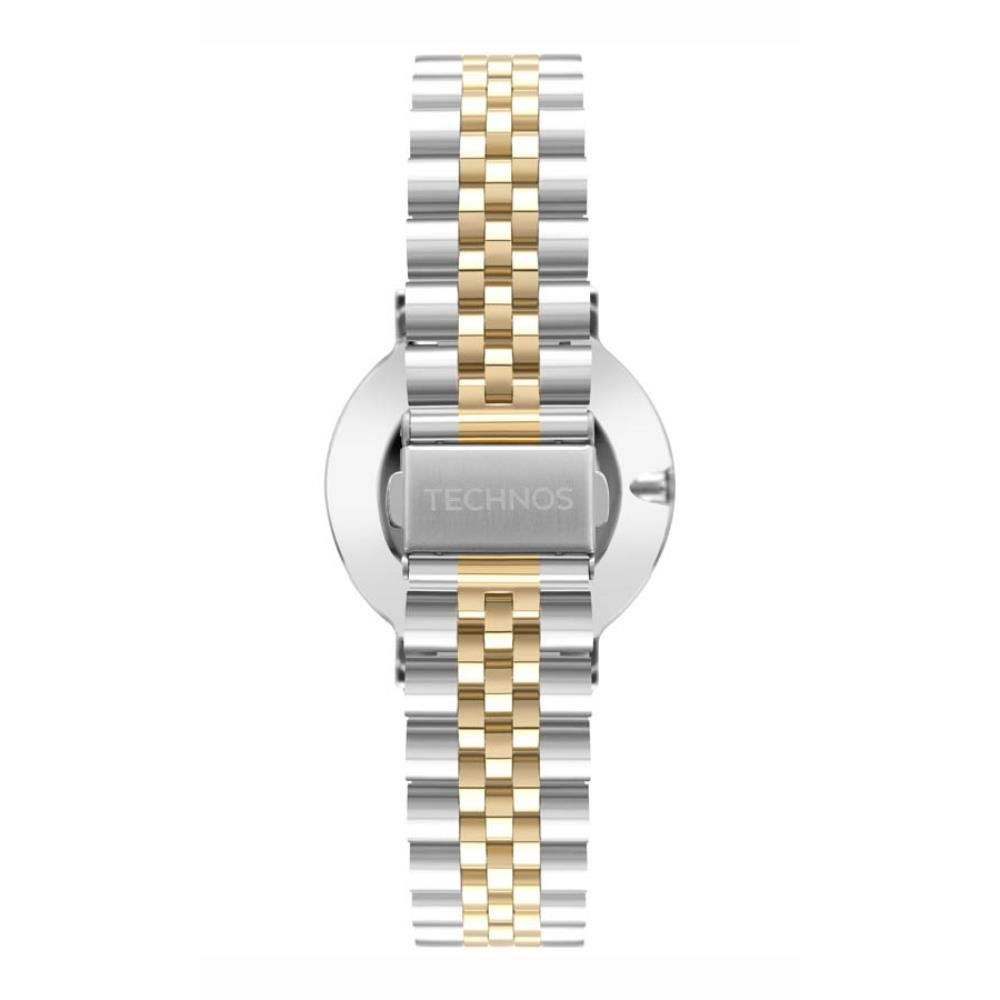 Relógio Technos Masculino Ref: 2025luj/1k Slim Bicolor Prata 3