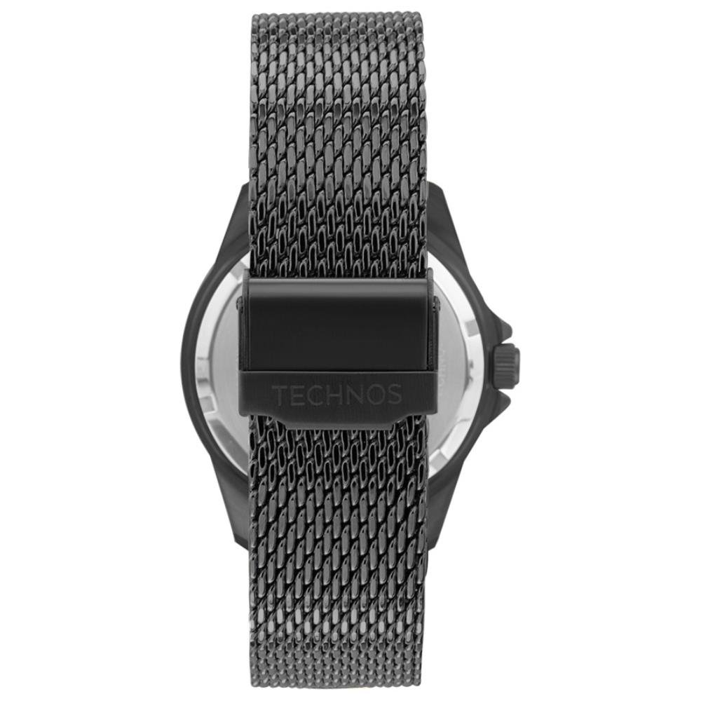 Relógio Technos Masculino Ref: 2415ed/1p Acqua Diver Mesh Black Preto 2