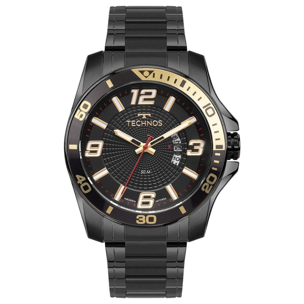 Relógio Technos Masculino Ref: 2117lfr/1p Racer Black