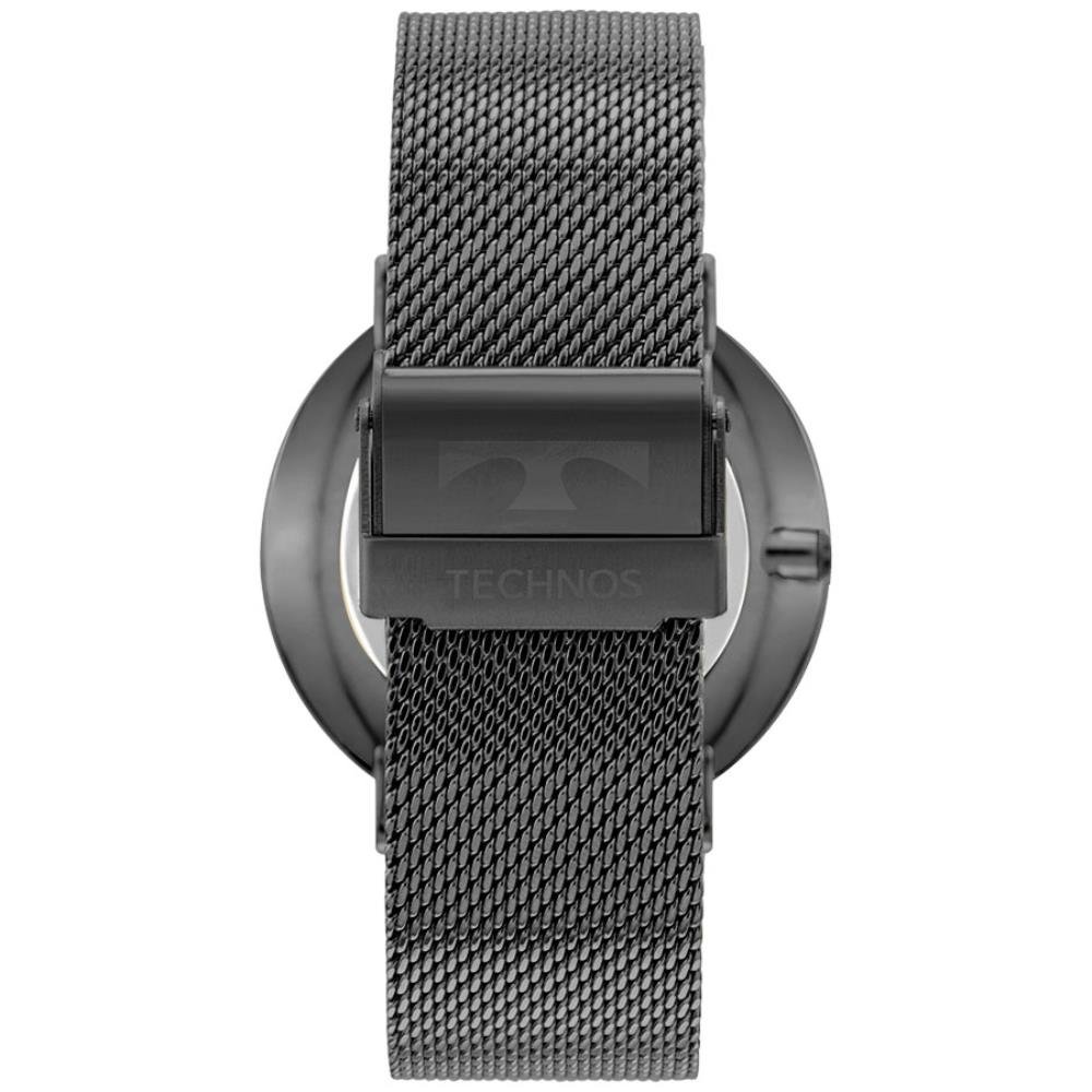 Relógio Technos Masculino Ref: 2025lul/1v Slim Mesh Grafite Cinza 3
