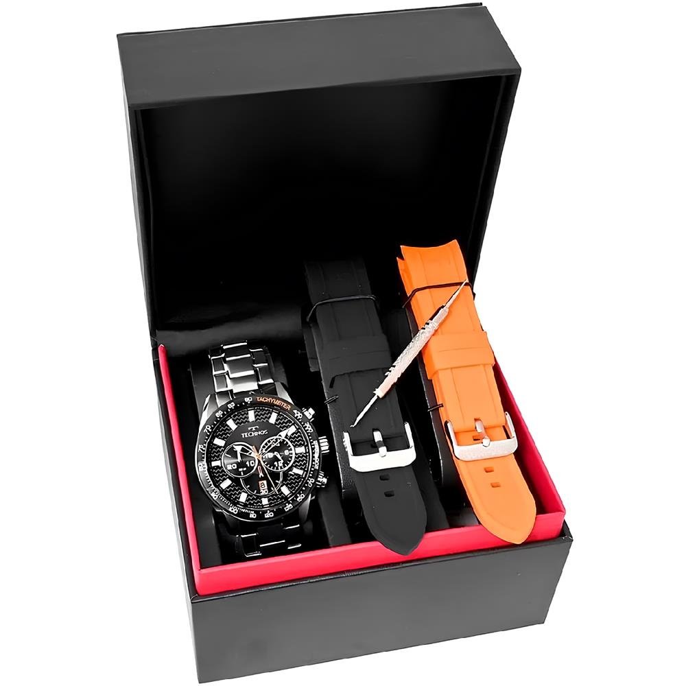 Relógio Technos Masculino Ref: Js25bbc/t1p Cronógrafo Prateado Prata 5