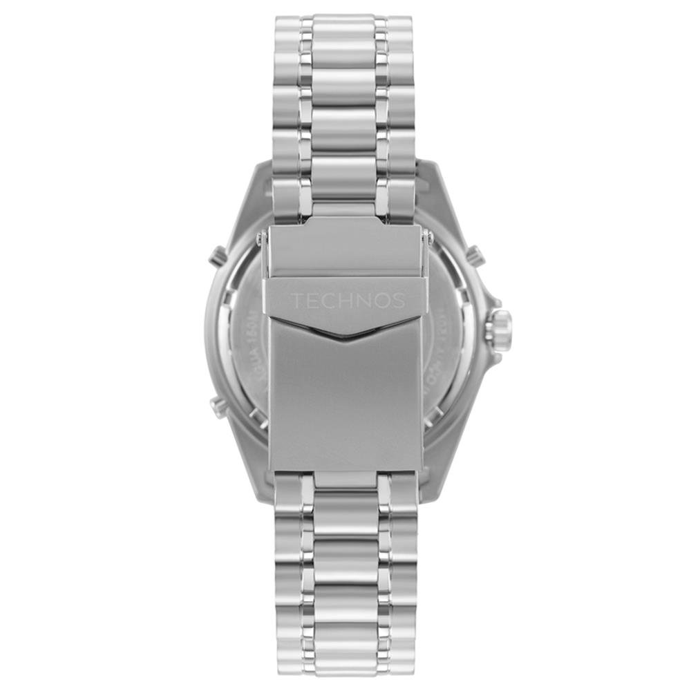 Relógio Technos Masculino Ref: Wt2050aen/1b Skydiver Anadigi Prateado Prata 3