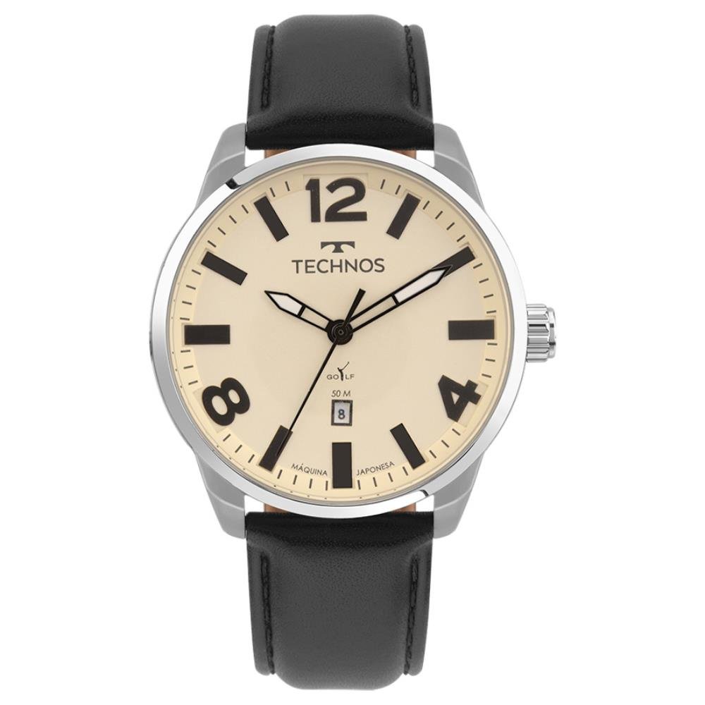 Relógio Technos Masculino Ref: 2115ubd/0x Classic Golf Prateado