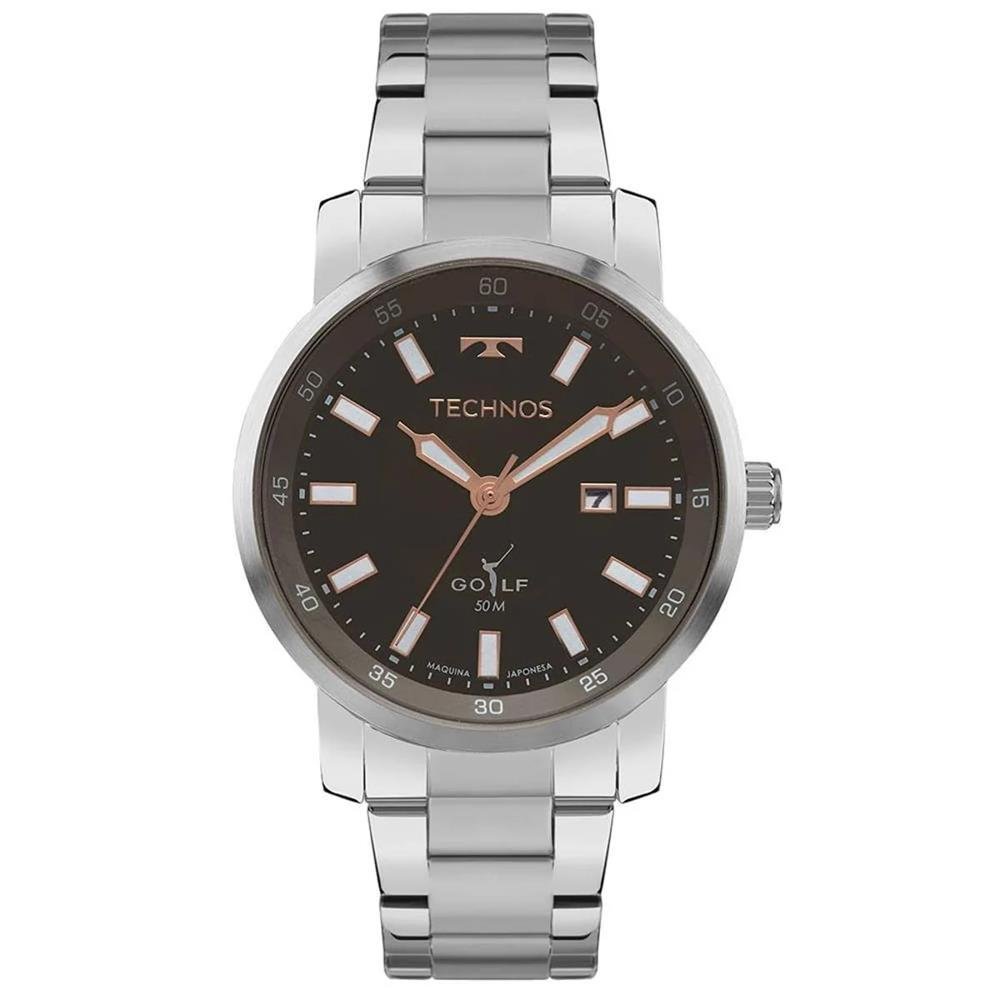 Relógio Technos Masculino Ref: 2115txw/1e Classic Golf Prateado Prata 1