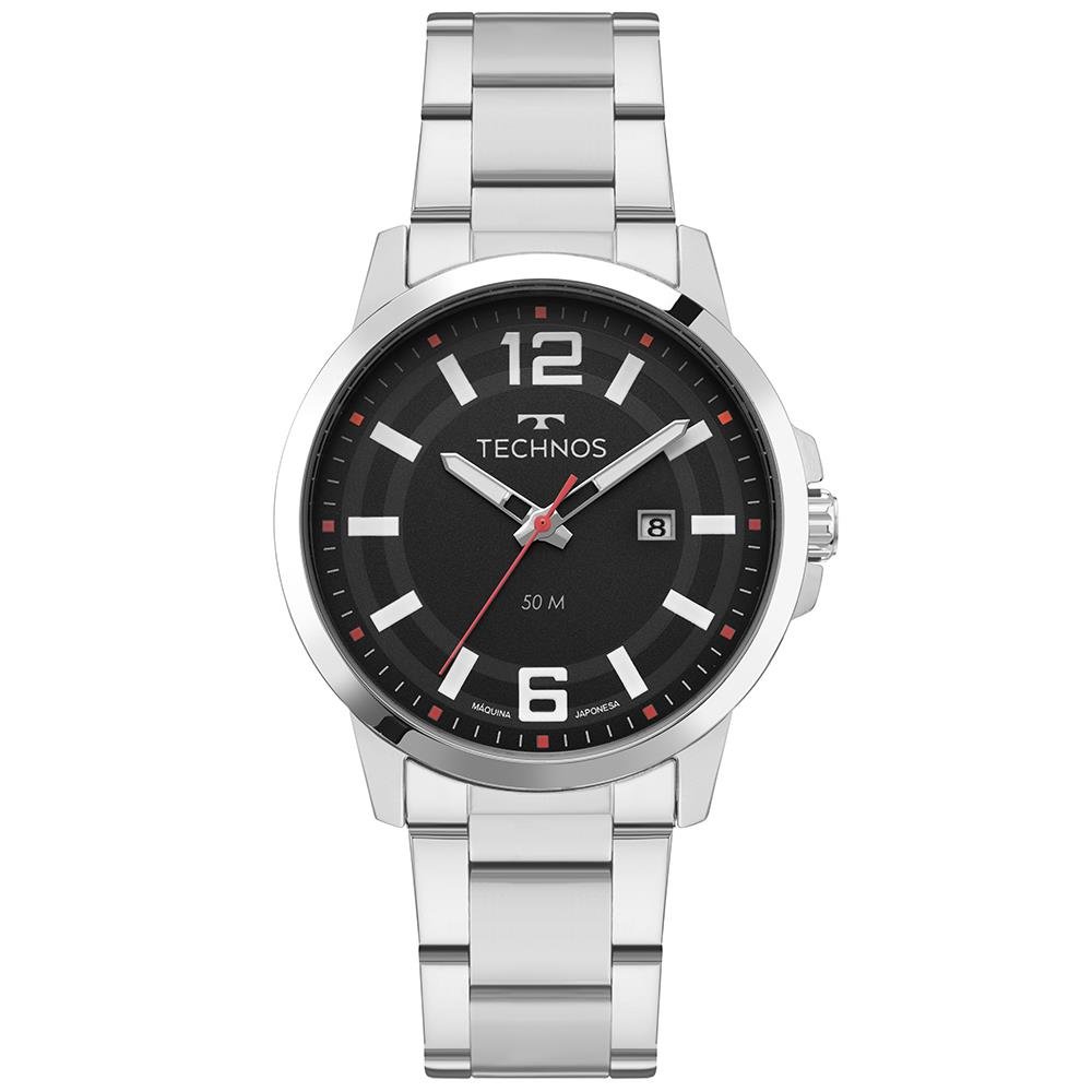 Relógio Technos Masculino Ref: 2115ucp/1p Racer Prateado
