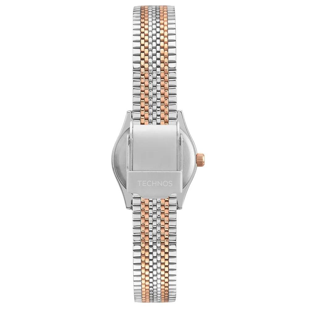 Relógio Technos Feminino Ref: 2035ndi/1k Casual Bicolor Prata/Dourado 3