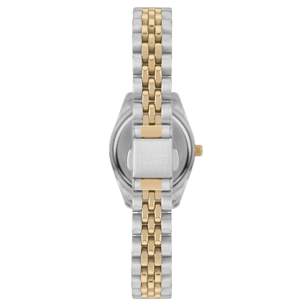 Relógio Technos Feminino Ref: 2015cez/1k Clássico Riviera Bicolor Prata/Dourado 3