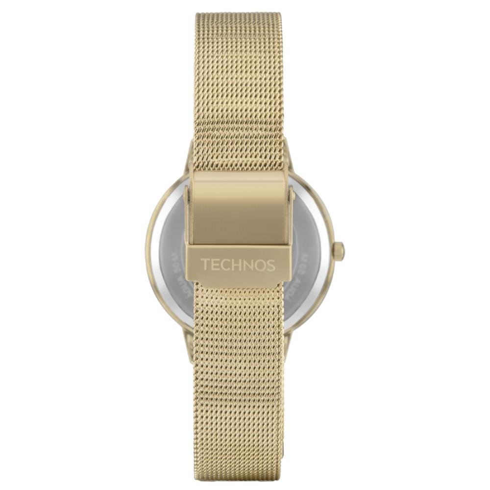 Relógio Technos Feminino Ref: 2035nbf/1k Elegance Mesh Dourado Dourado 3