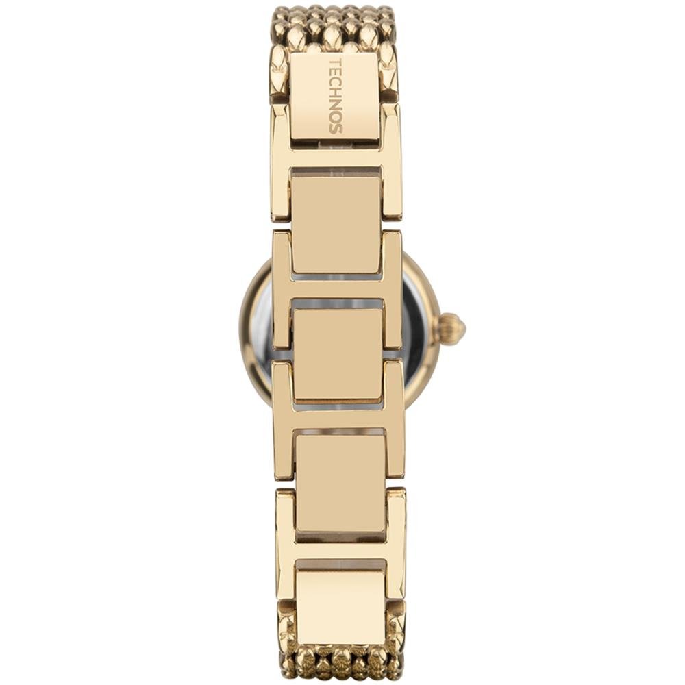 Relógio Technos Feminino Ref: 2035nbl/1d Bracelete Dourado Dourado 3