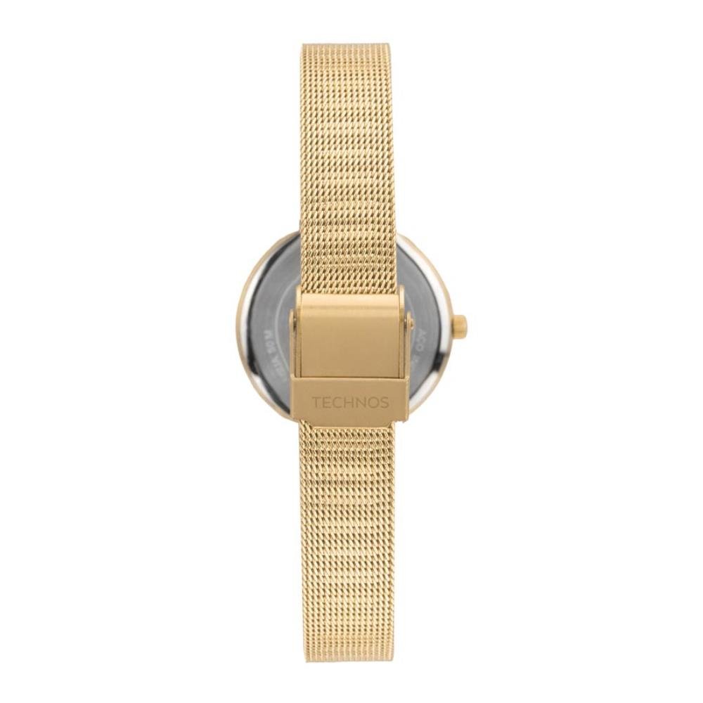 Relógio Technos Feminino Ref: 2035ndb/1k Elegance Mesh Dourado Dourado 3