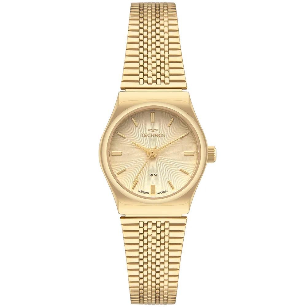 Relógio Technos Feminino Ref: 2035ndh/1x Clássico Dourado