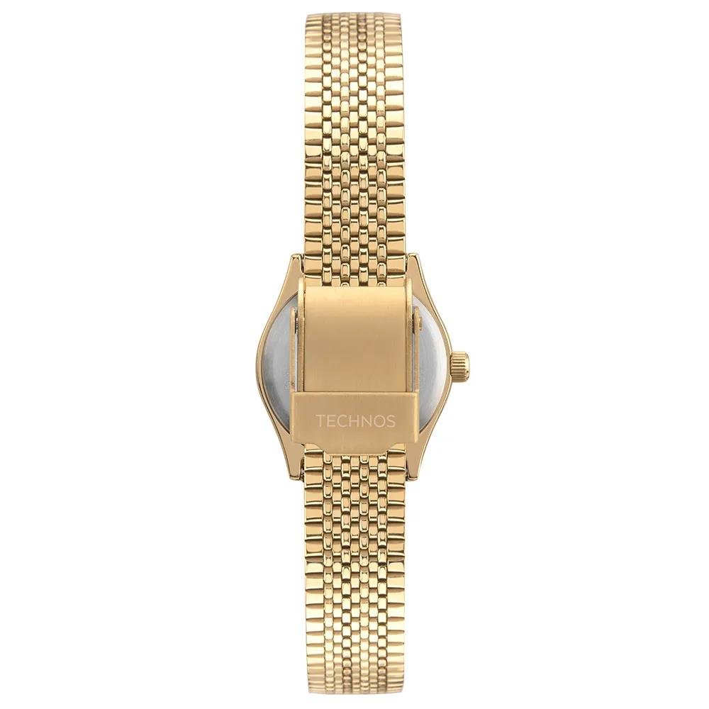 Relógio Technos Feminino Ref: 2035ndh/1x Clássico Dourado Dourado 3