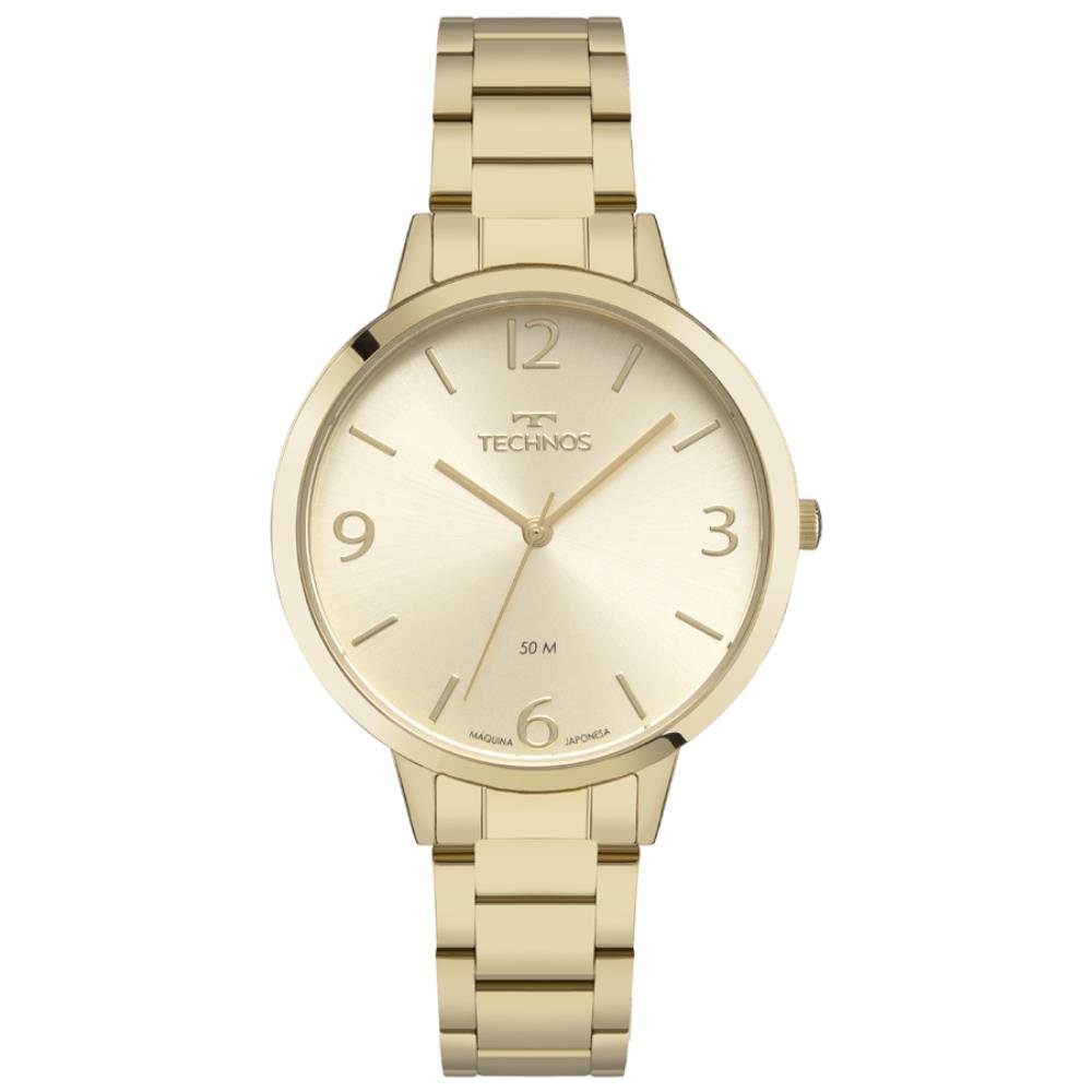 Relógio Technos Feminino Ref: 2035nbc/1x Elegance Dourado