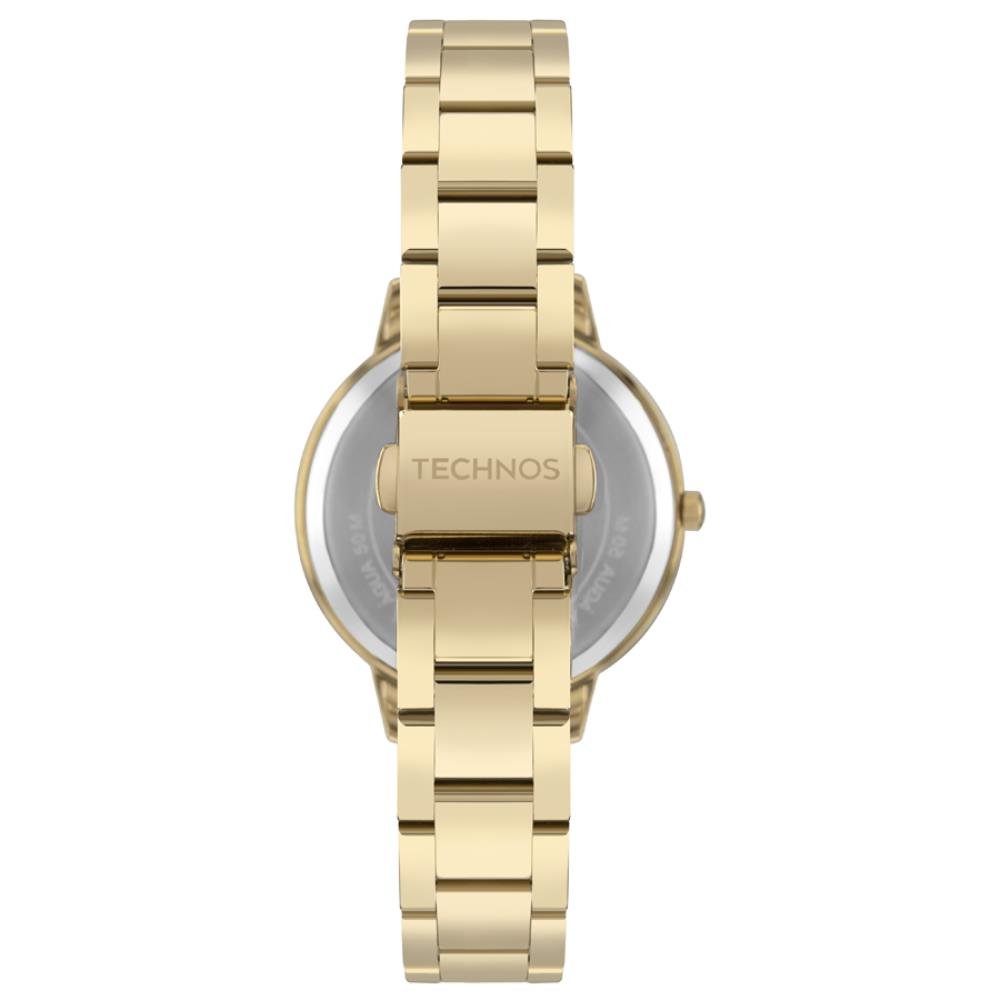 Relógio Technos Feminino Ref: 2035nbc/1x Elegance Dourado Dourado 3