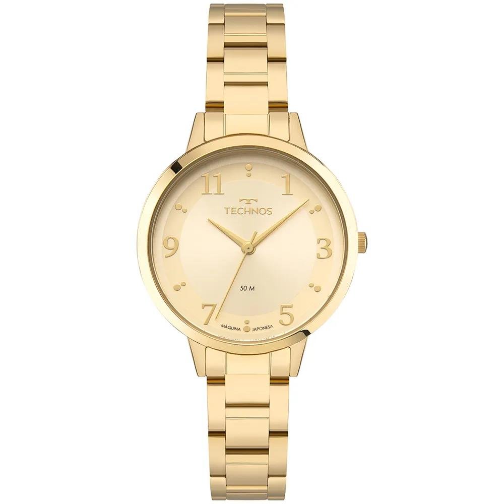 Relógio Technos Feminino Ref: 2035nby/1x Elegance Dourado